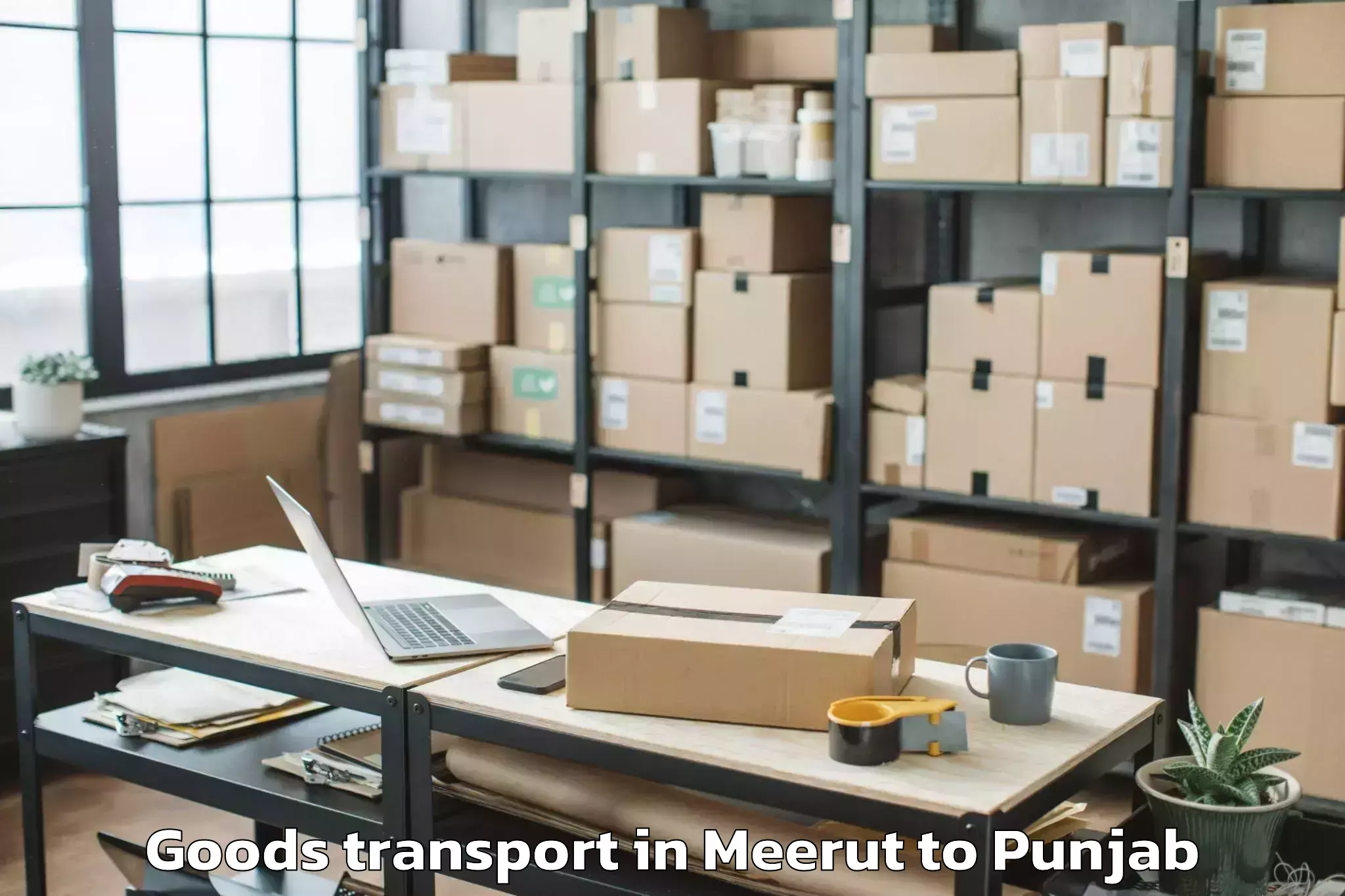 Book Your Meerut to Hoshiarpur Goods Transport Today